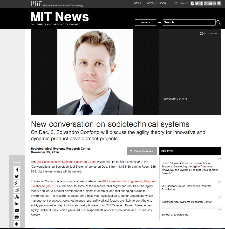 Artigo no MIT News
