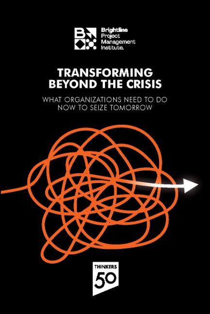Cover of the book Transforming Beyond the Crisis, Brightline and Thinkers50