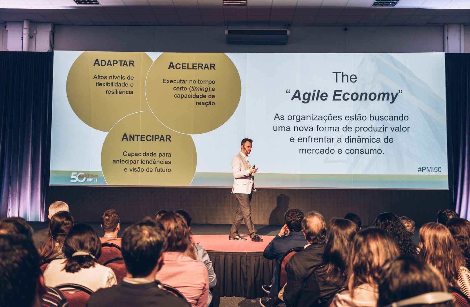 Edivandro Conforto em palestra keynote sobre The Agile Economy